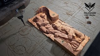 3D CNC router carving. by FALCON390 CNC Works 814 views 3 months ago 7 minutes, 21 seconds