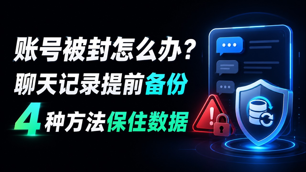 ChatGPT账号被封怎么办？4种方法提前备份所有重要对话｜文浩AI - YouTube