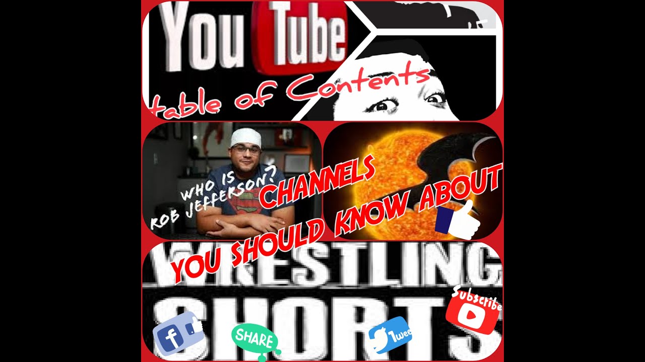 How to YouTube the YouTube Table of Contents a Routine with all the channels you should know