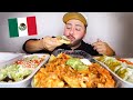 MEXICAN FOOD MUKBANG  SOPES +GREEN WET BURRITO + NACHOS