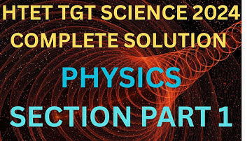    htet tgt science 2024 complete solution | htet tgt science 2024 solution part 1 | #tgt science | 