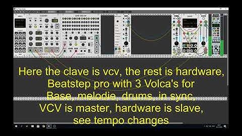 VCV rack and hardware synchronisation