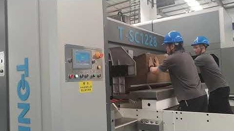 T-SC1228 Four color Printer Slotter Die-cutter with vibrator&stacker