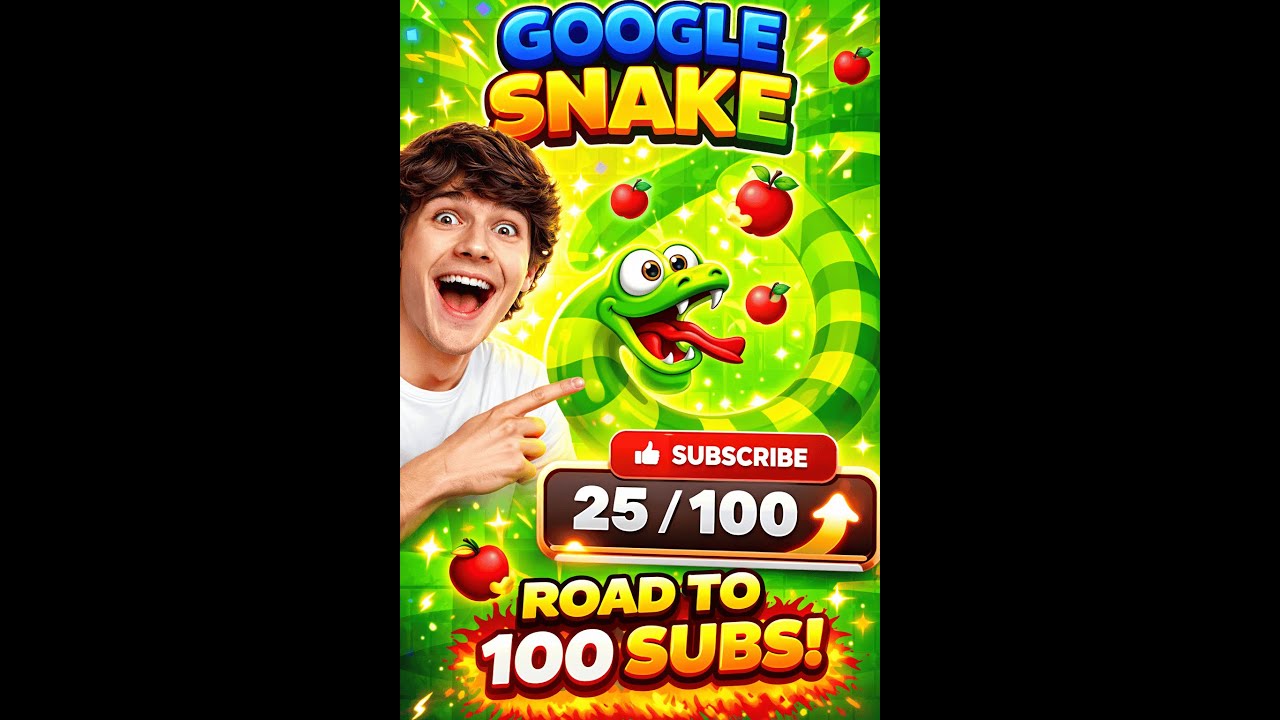 Playing Google snake untill I hit 100 Subscribers !