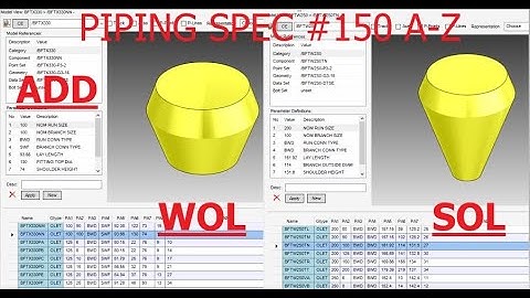 [E3D 2.1]_#6 HOW TO CREATE CS150 PIPING SPEC A-Z_PART 6 ADD WOL/SOL USE BRANCH TABLE CODE