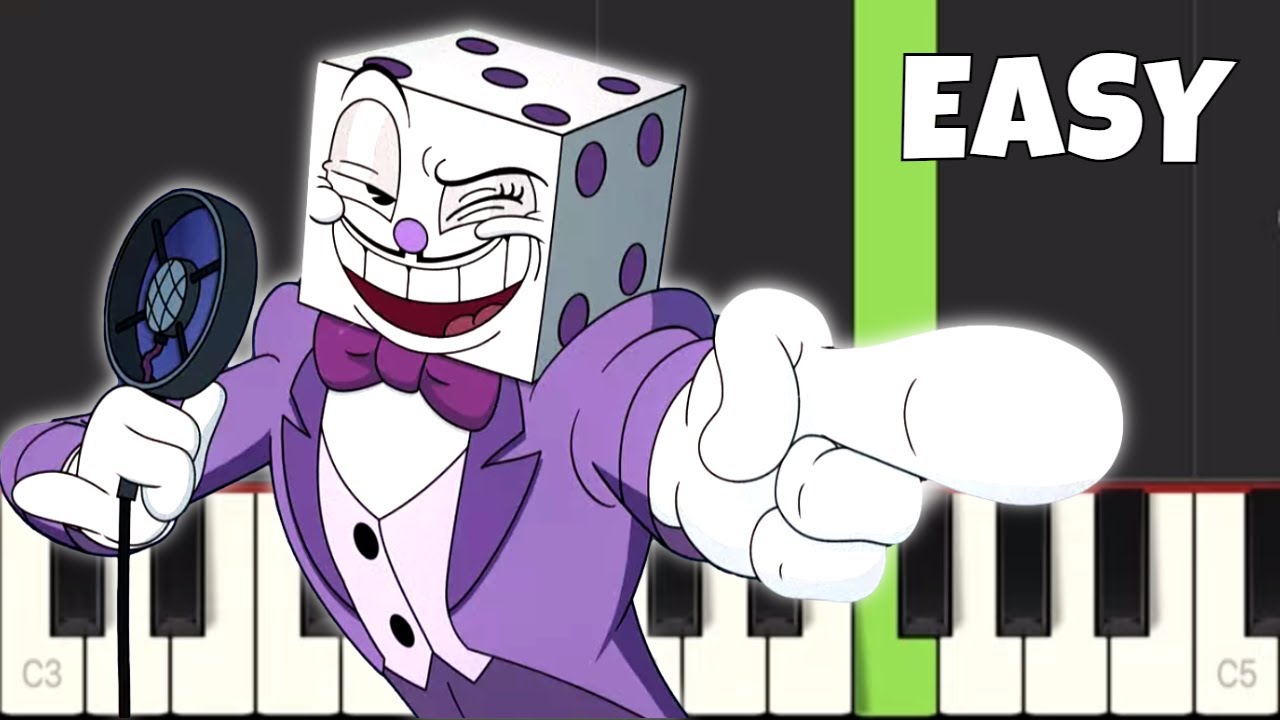 The Cuphead Show - Mr King Dice Song - EASY Piano Tutorial 