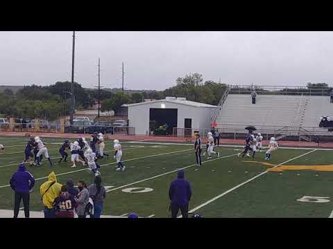 Quarterback, Hudson Fowler for Ozona Middle School, Against Big Lake 9-10-2020