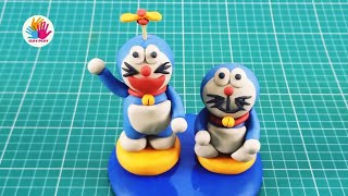 Doraemon with Clay/ How to make Doraemon/ Clay Modelling Art for Kids/ Play-doh Doraemon/ #shorts