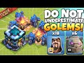 6 GOLEMS creates a WALL OF STONE to protect EVERYTHING! Best TH13 Attack Strategies | Clash of Clans