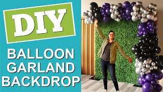 How to set up a Balloon Garland Backdrop