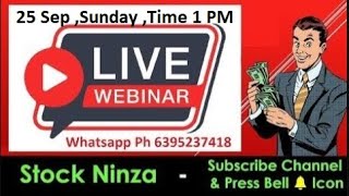 25 Sep Live Webinar | Option Trading Best techniques  ,Nifty live Trading  Bank Nifty