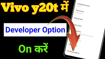 Vivo y20t mobile me developer option on kaise kare | Vivo y20t developer option setting