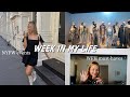 work week in my life: NYFW events, work from home must-haves, office day | maddie cidlik