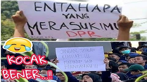 MOMEN LUCU !!! DEMO MENOLAK RUU KPK DAN RUKHP