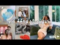 my 22nd birthday!!🎂🤍london staycation w/my bf & more! | VLOG