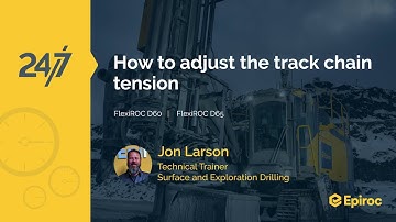 How to adjust track chain tension | FlexiROC D60 | FlexiROC D65