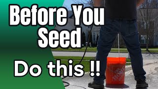 The secret to successful lawn seed pre-germination. Seed or Kill weeds is the question.