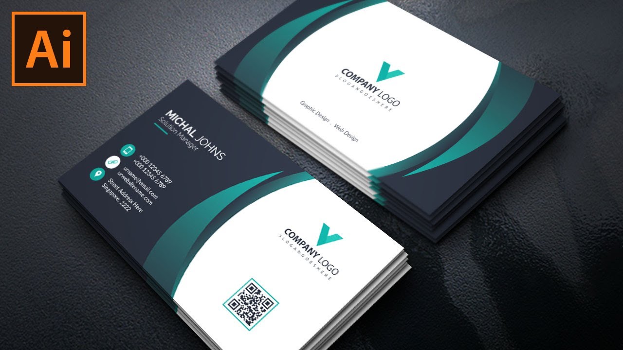 visit card design ai