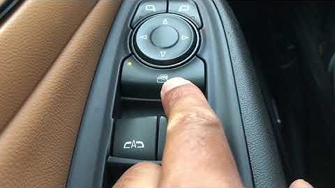 Chevy Volt - Opening and closing windows