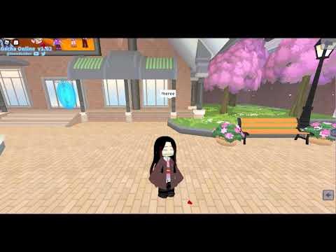 Playing gacha online / demon slayer / roblox 