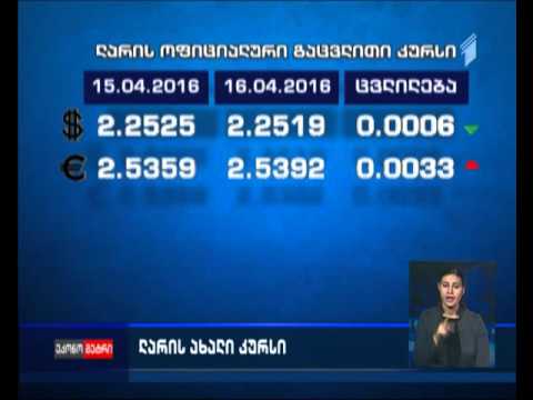 ლარი დოლართან მიმართებით უმნიშვნელოდ გამყარდა