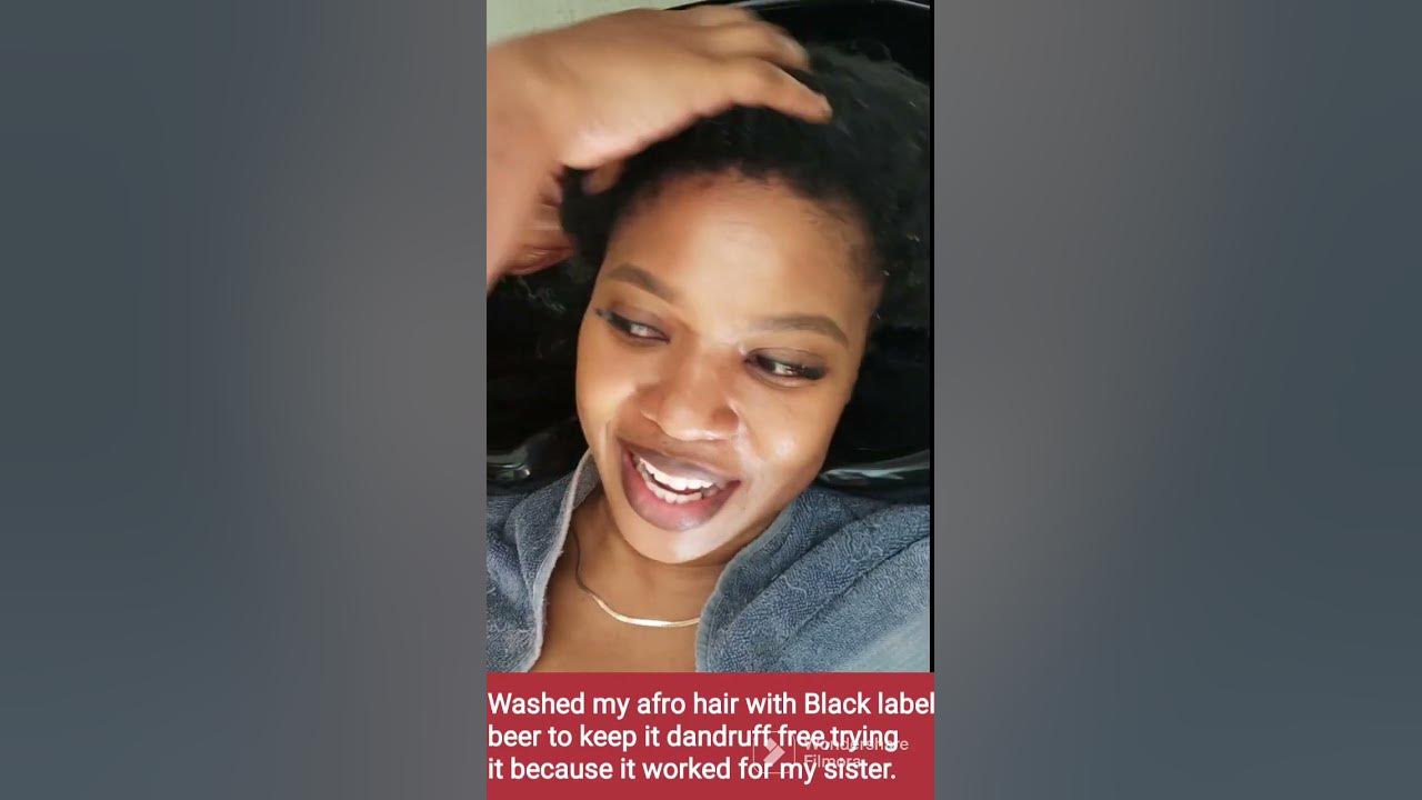 using-black-label-beer-to-get-rid-of-dandruff-youtube