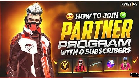 Join Free Fire Partner Program With 0 Subscribers 🤫🔥 New 100% Working Method 2021 | Garena Free Fire
