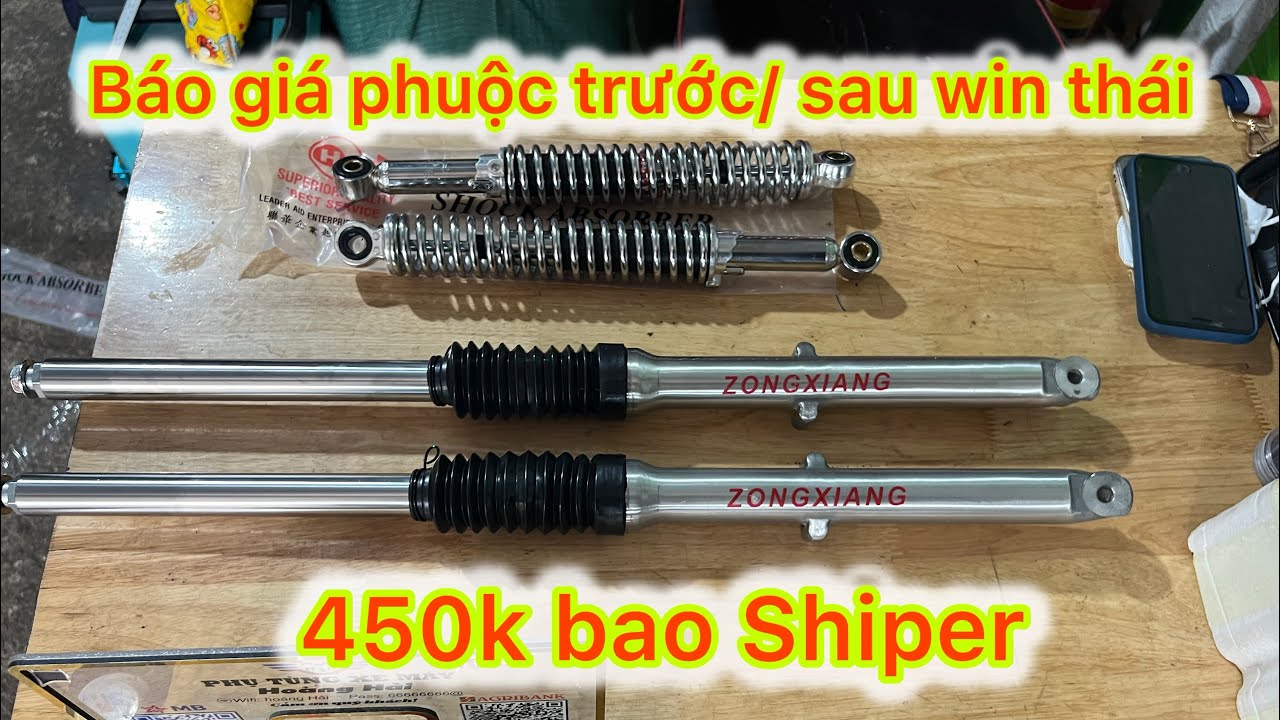 Báo giá phuộc trước/ phuộc sau win thái . Hàng lắp ráp xe mới giá 450k bao Shiper toàn quốc!