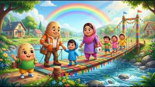 Aloo Family Saves Children Trapped Across the River | Baby Aloo's Brave Rescue Adventure |Kids Story
