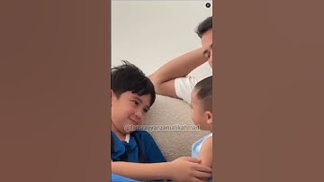 Adek sayang Aa Rafathar. #rayyanza #raffiahmad #rayyanzamalikahmad #nagita #rafathar
