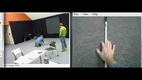 Blind man finds his cane through visual-to-auditory sensory substitution