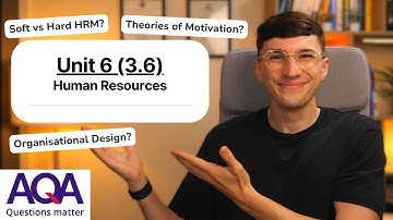 Unit 6 (3.6) – Human Resources | AQA A-Level Business (Revision)