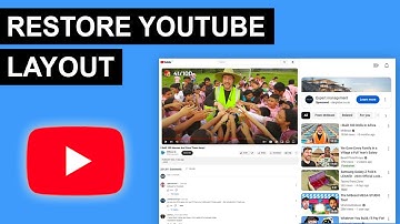How To Restore Old Youtube Layout | How To Get Old Youtube Layout - Full Guide