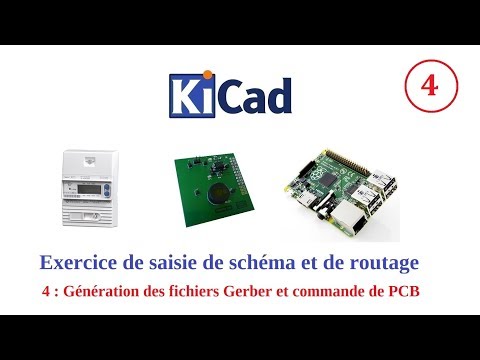 KiCAD : Génération des fichiers Gerber et commande de PCB