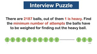 Weight of Heavy Ball || interview questions and answers