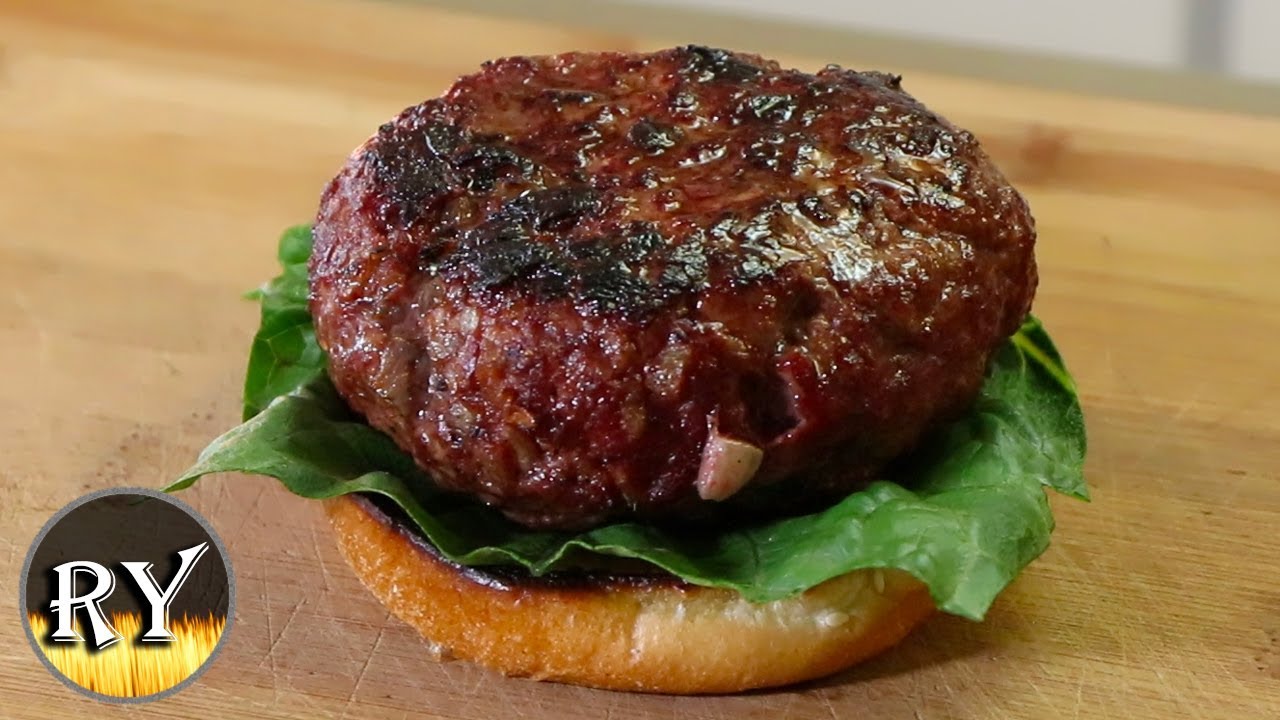 A Simple Stuffed Burger - YouTube