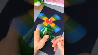 ♻️ DIY Spinning Wind Toy from Empty Bottle | No Batteries Needed | Recycled Craft Idea 🌬️