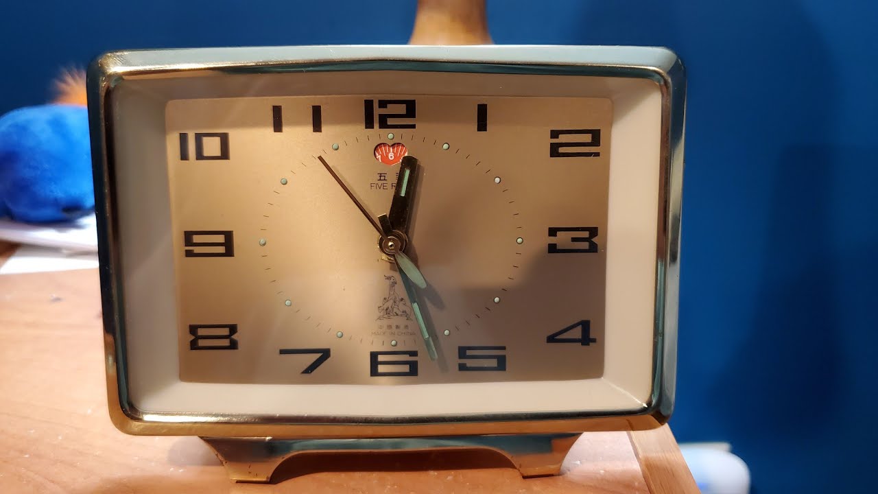 Chinese Five Rams (Wuyang) Alarm Clock (Guangzhou Clock Co.) YouTube