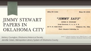 Jimmy Stewart Papers in Oklahoma City