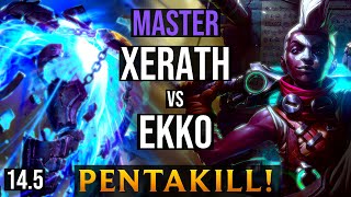 XERATH Mid vs EKKO | EUW Master - Patch 14.5