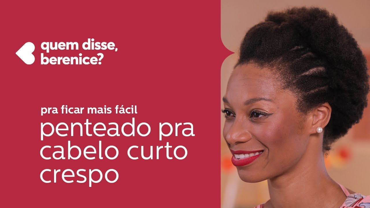 penteado para cabelo crespo curto - YouTube