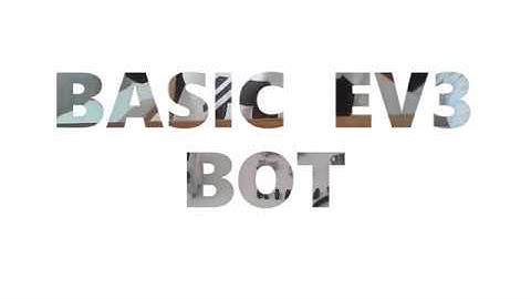 How to make basic EV3 robot - #Lesson 1