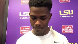 LSU CB Greedy Williams says the win was for Wayde Sims