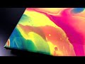 nebula / Acrylic pouring with only three colors / easy and satisfying