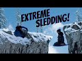 EXTREME SLEDDiNG wIth KiGS!