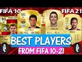 TOP 30 BEST PLAYER RATINGS FROM EACH FIFA!! FROM FIFA 10-21 FT. MESSI, RONALDO, SUAREZ... etc