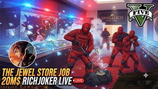 GTA 5 First Heist - The Jewel Store Job (Live Stream) | RichJoker Live