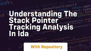 Understanding the stack pointer tracking analysis in ida