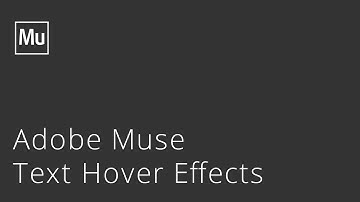 Adobe Muse Text Hover Effects Widget