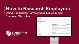 Researching Employers | Fordham Career Center